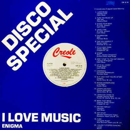 Enigma (2) : I Love Music (12", Mixed)