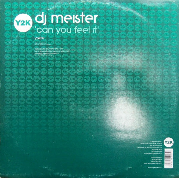DJ Meister : Can You Feel It (12")