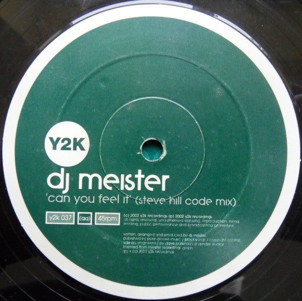 DJ Meister : Can You Feel It (12")