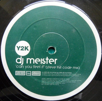 DJ Meister : Can You Feel It (12")