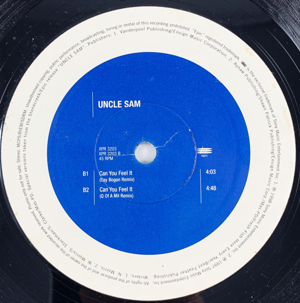 Uncle Sam (4) : I Don't Ever Want To See You Again (12", Promo)