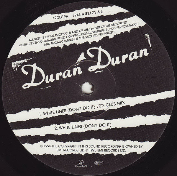 Duran Duran : White Lines (Don't Do It) (12", Single)