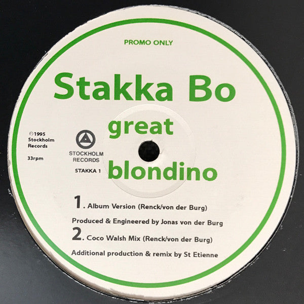 Stakka Bo : Great Blondino (12", Promo)