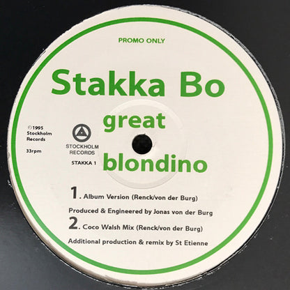 Stakka Bo : Great Blondino (12", Promo)