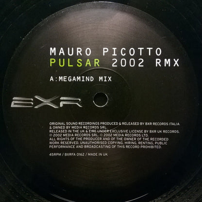 Mauro Picotto : Pulsar 2002 RMX (12")