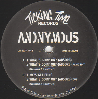 Anonymous (12) : What's Goin' On? (Absorb) (12")