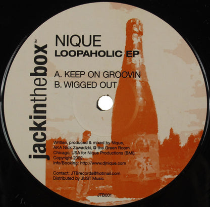 Nique : Loopaholic EP (12", EP)