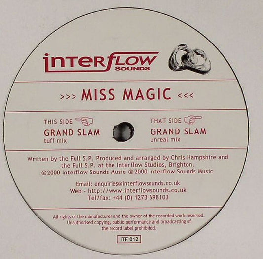 Miss Magic : Grand Slam (12")