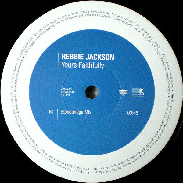 Rebbie Jackson : Yours Faithfully (12", Promo)