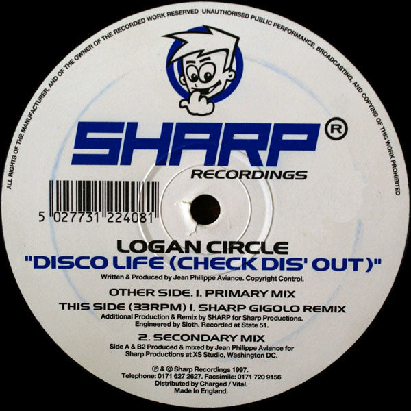 Jean Philippe Aviance* Presents Logan Circle : Disco Life (Check Dis' Out) (12")