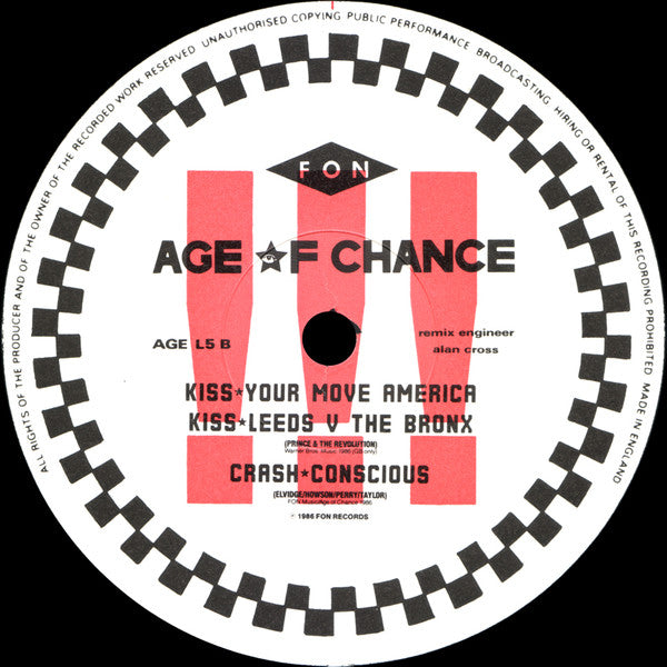 Age Of Chance : Kiss (Jack-Knife Remixes) (12", Ltd)