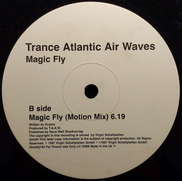 Trance Atlantic Air Waves : Magic Fly (12", Promo)