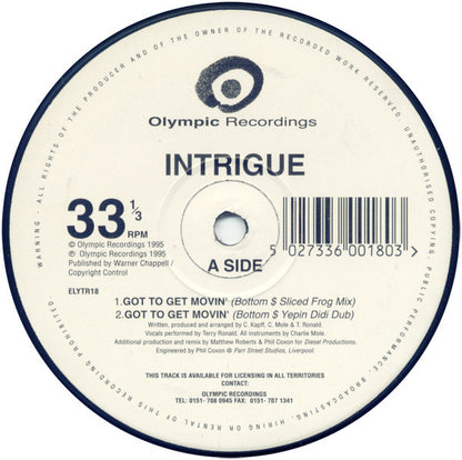 Intrigue (7) : Got To Get Movin' (12")