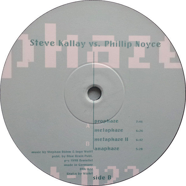 Steve Kallay Vs. Phillip Noyce : Phaze EP (12", EP)