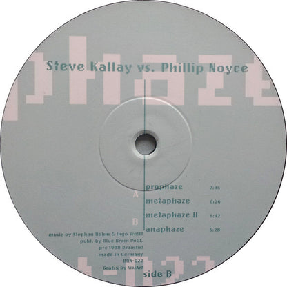 Steve Kallay Vs. Phillip Noyce : Phaze EP (12", EP)