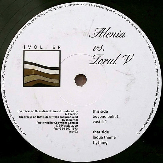 Alenia vs. Torul V* : Ivol EP (12", EP)