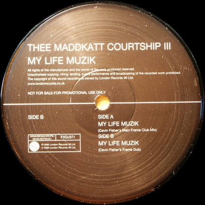Thee Maddkatt Courtship : My Life Muzik (2x12", Promo)