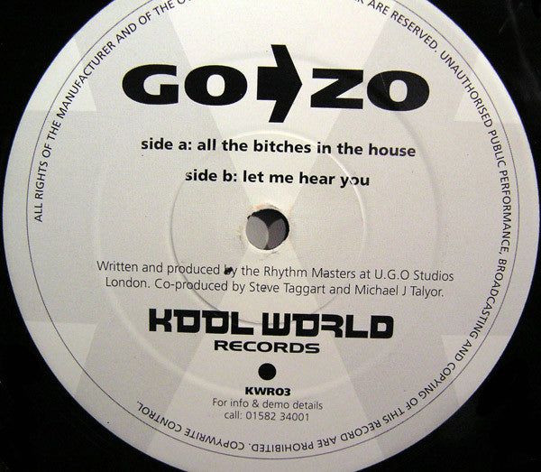 Go > Zo : All The Bitches In The House (12")