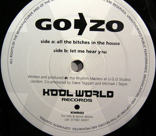 Go > Zo : All The Bitches In The House (12")
