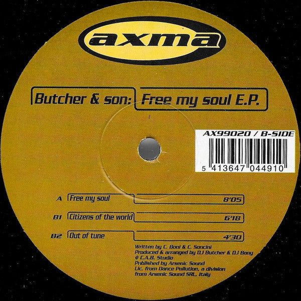 Butcher & Son : Free My Soul E.P. (12", EP)