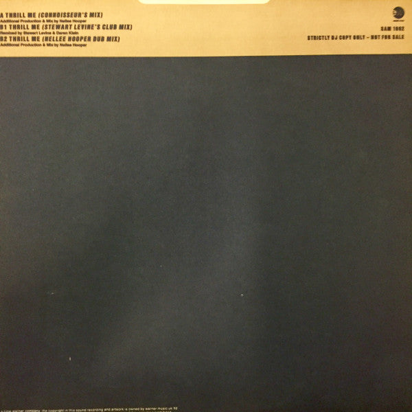 Simply Red : Thrill Me (12", Promo)