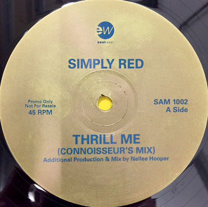 Simply Red : Thrill Me (12", Promo)
