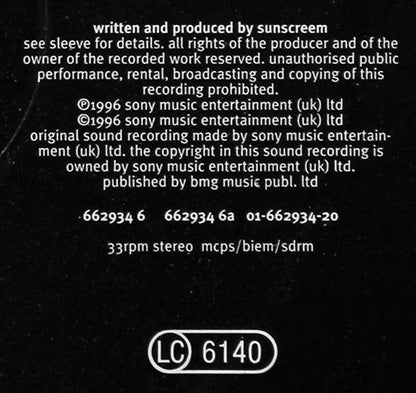 Sunscreem : Secrets (12")