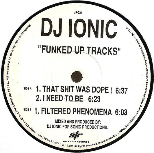 DJ Ionic : Funked Up Tracks (12")