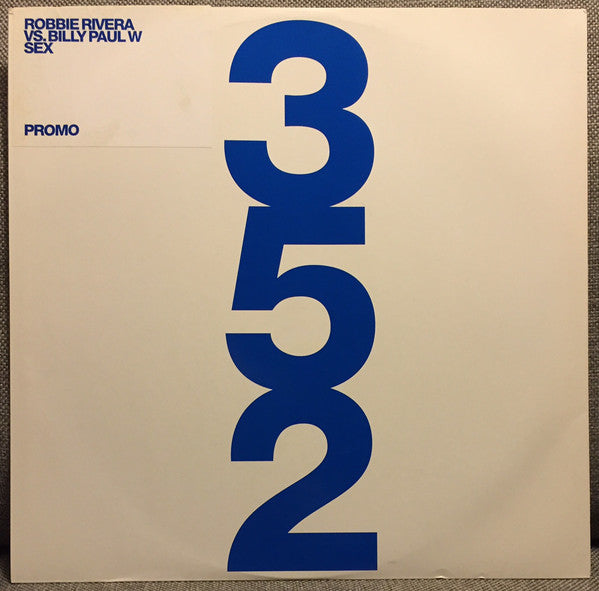 Robbie Rivera : Sex (12", Promo)