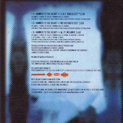 The Tamperer Featuring Maya : Hammer To The Heart (CD, Single)