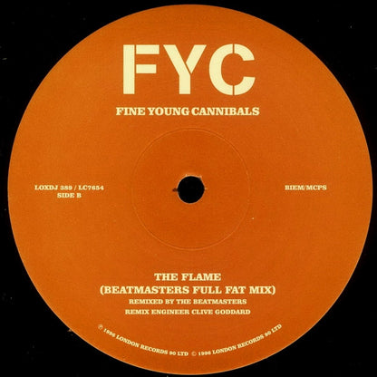 Fine Young Cannibals : The Flame (12", Promo)