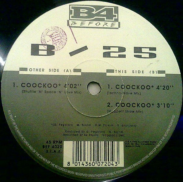 B-25 : Coockoo (12")