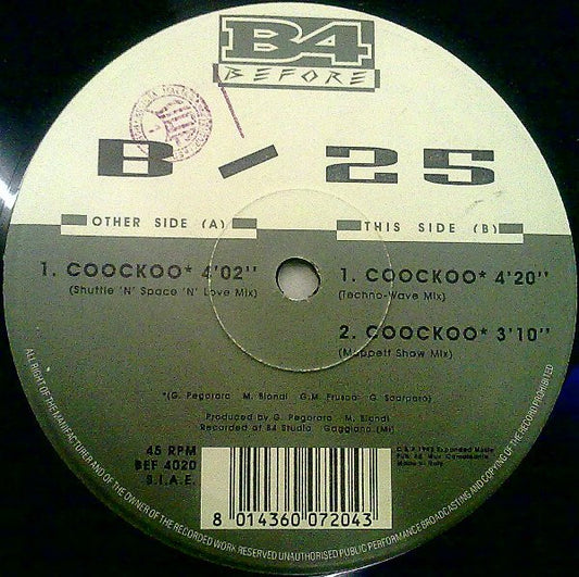 B-25 : Coockoo (12")