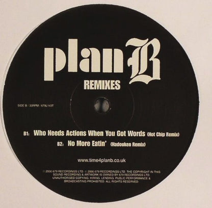 Plan B (4) : Remixes (12")