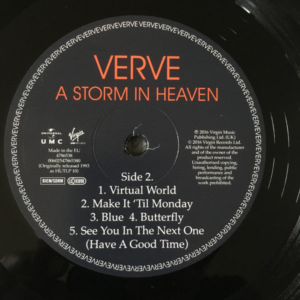 The Verve : A Storm In Heaven (LP, Album, RE, RM, 180)