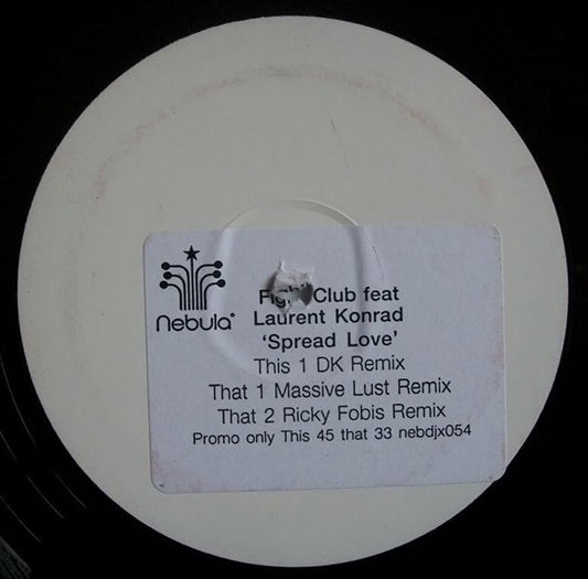 Fight Club Feat Laurent Konrad : Spread Love (12", Promo, W/Lbl, Sti)