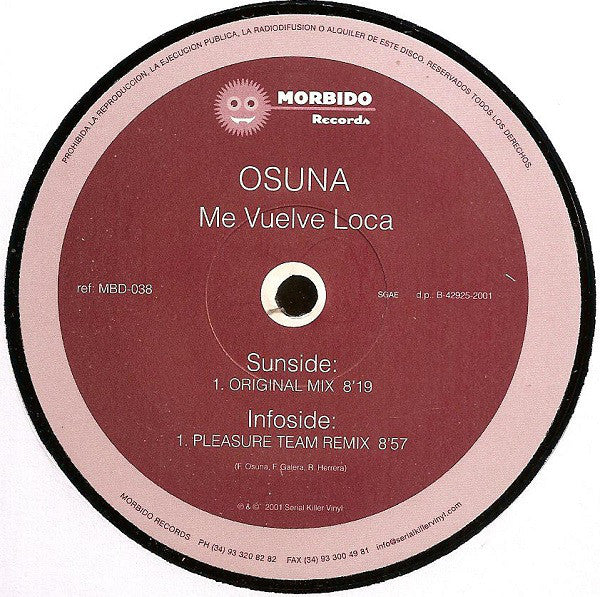 Osuna : Me Vuelve Loca (12")