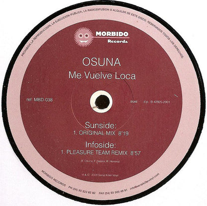 Osuna : Me Vuelve Loca (12")