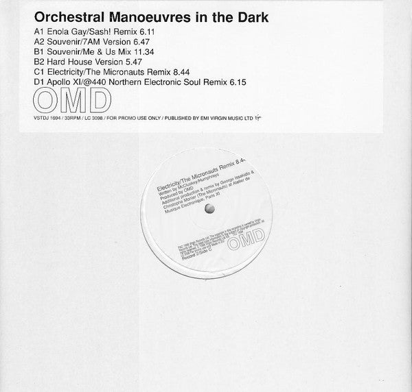 Orchestral Manoeuvres In The Dark : The OMD Remixes (2x12", Promo)