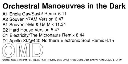 Orchestral Manoeuvres In The Dark : The OMD Remixes (2x12", Promo)