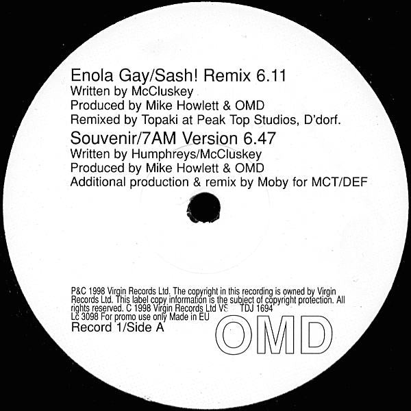 Orchestral Manoeuvres In The Dark : The OMD Remixes (2x12", Promo)