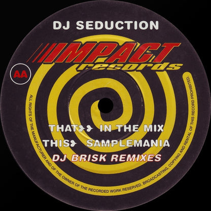 DJ Seduction : DJ Brisk Remixes (12")