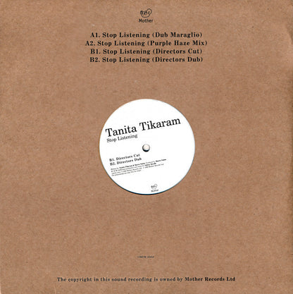 Tanita Tikaram : Stop Listening (12", Promo)