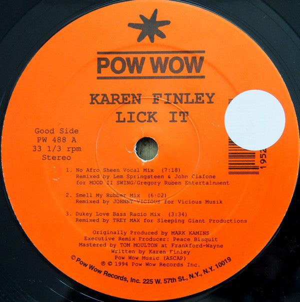 Karen Finley : Lick It (12")