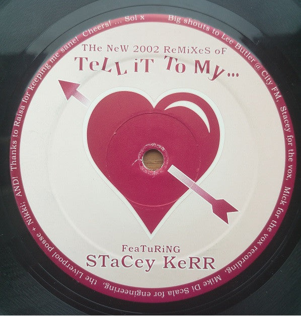 Taylor Dayne Feat Stacey Kerr : Tell It To My Heart (2002 Remixes) (12")