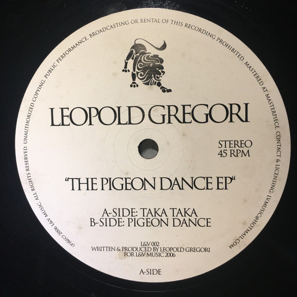 Leopold Gregori : The Pigeon Dance EP (12", EP)