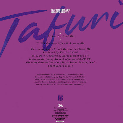 Tafuri : What Am I Gonna Do (About Your Love)? (12")