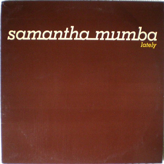 Samantha Mumba : Lately (Junior Jack Remix) (12", S/Sided, Promo)