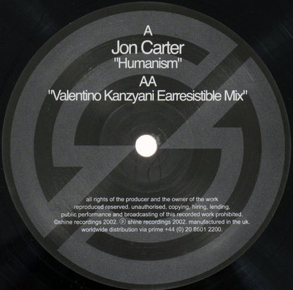 Jon Carter : Humanism (12")