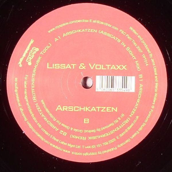 Lissat & Voltaxx : Arschkatzen (12")